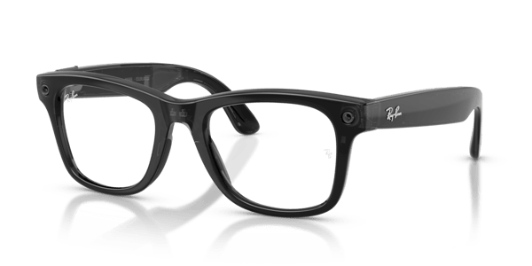 Ray-Ban Meta RW4011 Polished Transparent Black/Clear to Aquamarine Transitions