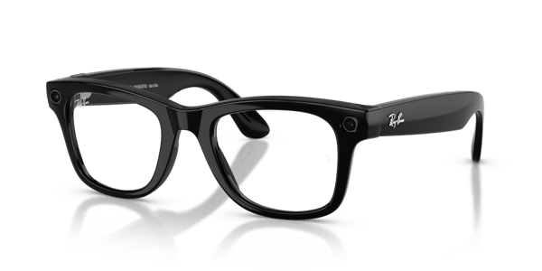 Ray-Ban Meta RW4012 Shiny Black/Clear to Graphite Green Transitions