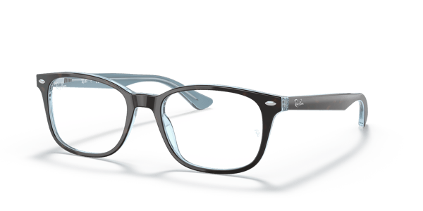 Ray-Ban RX5375 Havana On Light Blue