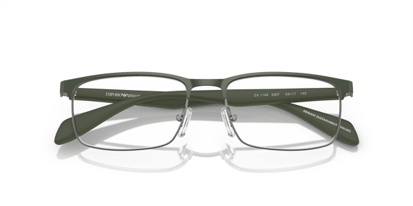Emporio Armani EA1149 Matte Gunmetal/Green