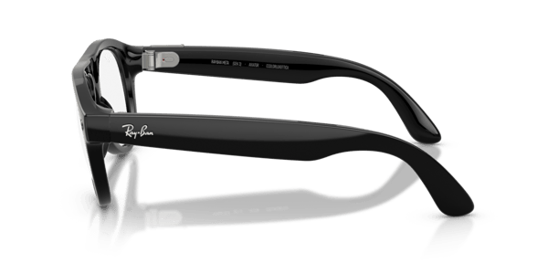 Ray-Ban Meta RW4016 Shiny Black/Clear to Green Transitions