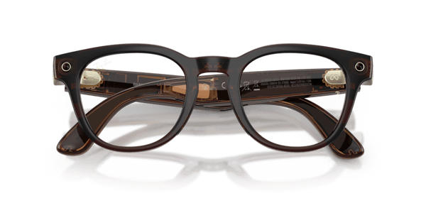 Ray-Ban Meta RW7002 Shiny Transparent Umber/Demo Lens