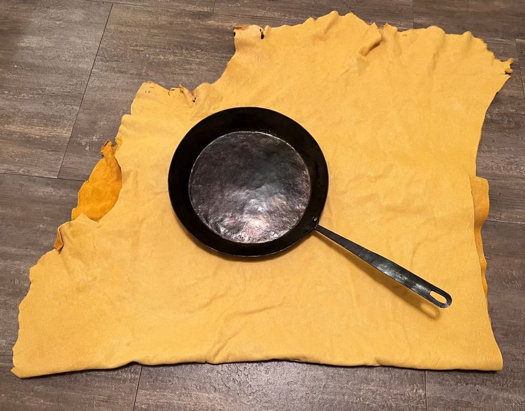Carbon steel frying pan