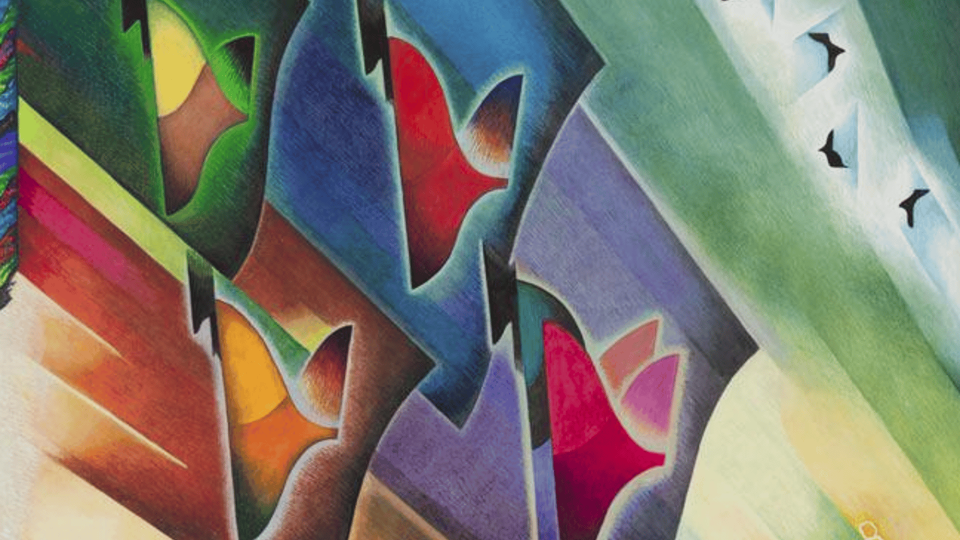 Detail from Makimono of the 9th by Sveva Caetani