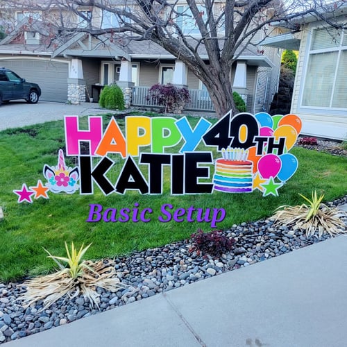 Celebration Sign Rentals - Basic Setup
