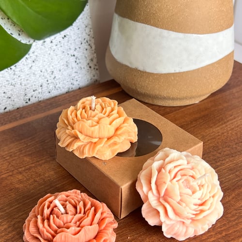 Organic Wax Candle - 2" Peony