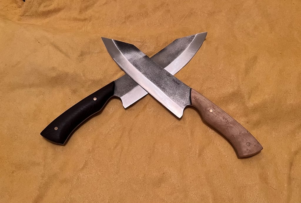 maple handle kitchen knife
