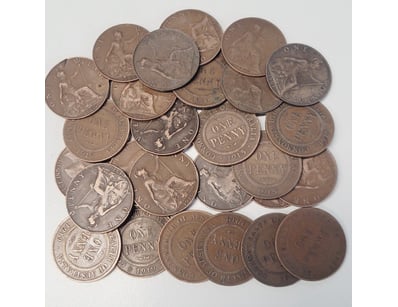 ASSORTED AUSTRALIAN ONE PENNY COINS

488602+16
...