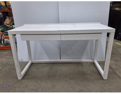 Desk, White, 2 x Drawers, Approximately 75cm c 120...