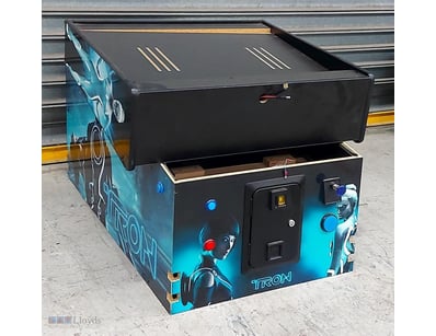 Pinball, Tron,

TRON-themed arcade cabinet, Cabi...