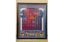 Barcelona Fc Signed Jersey, Framed, Including