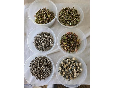 6 Different Variations Of Screws Type And Matirial...