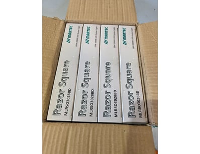 RRP $399.80 BULK LOT - x4 Martec Razor square LED ...