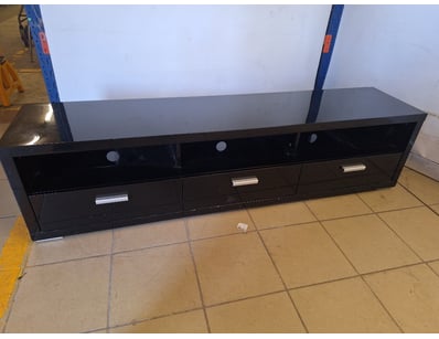 Entertainment Unit, Timber Style, Black Finish

Di...