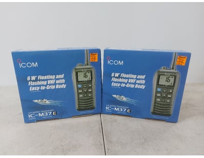 X2 ICOM IC-M37E VHF marine transceivers

