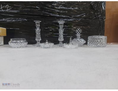 COLLECTION OF SIX GLASS DECORATIVE ITEMS

A Charmi...