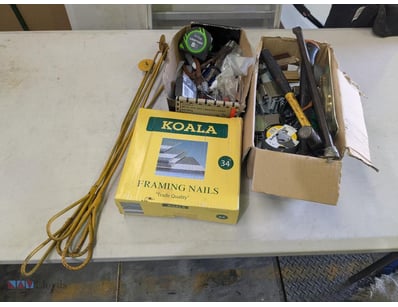 Assorted Items, Koala Nails, Hammers, Pliers & mor...