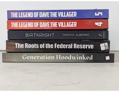 Books, The Legend of Dave The Villager, Birthright...