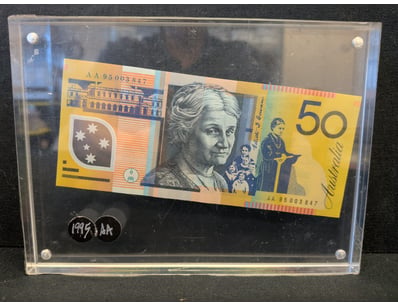 AUSTRALIAN $50 POLYMER BANKNOTE, 1995

A Pristin...