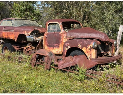 Barn Find Maple Leaf Truck, plus farm gear, axles ...