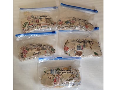 STAMPS, WORLD'S STAMPS, OVER 4850 WORLD STAMPS

23...