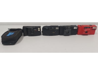 COLLECTION OF FOUR VINTAGE KODAK FILM CAMERAS WITH...