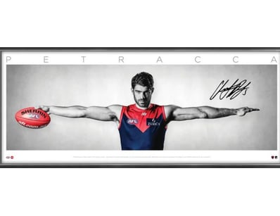 5X MELBOURNE DEMONS CHRISTIAN PETRACCA "WINGS" SIG...