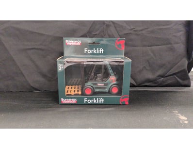 BUNNINGS WAREHOUSE FORKLIFT TOY - PULL BACK ACTION...