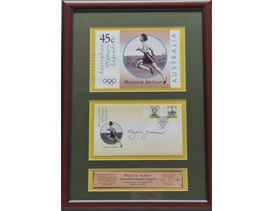 MARJORIE JACKSON AUSTRALIAN OLYMPIC LEGEND FRAMED ...
