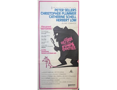 THE RETURN OF THE PINK PANTHER ORIGINAL MOVIE POST...