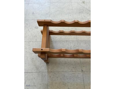 Solid Timber Wine Rack.