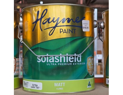 Haymes paint, solashield, ultra premium exterior, ...
