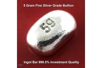 213 · SILVER BULLION 999.5 FINE GRADE 5 GRAMS INVESTOR