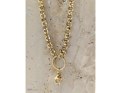 COLLECTION OF GOLD COLOURED CHAINED NECKLACES WITH...