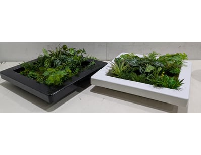 RRP - $140.00 Set of decorative plant wall planter...