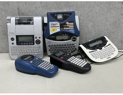 Label printers, Brother and P-Touch, sold as lot