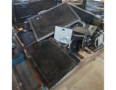 Assorted pallet lot of computer monitors of variou...
