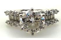 10 · Natural Diamond Solitaire Ring - Round
