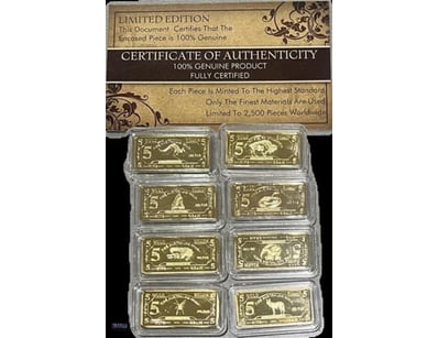 YOU WILL RECEIVE THE COMPLETE SET OF 8 RARE 2014 5...