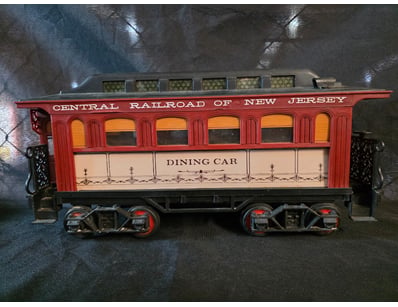 CENTRAL RAILROAD OF NEW JERSEY DINING CAR - LIONEL...