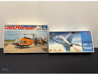 VINTAGE MODEL AIRCRAFT KIT COLLECTION - BELL JETRA...