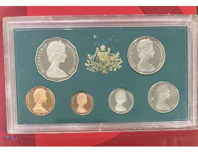 1982 AUSTRALIA SIX COIN QUEEN ELIZABETH PROOF COIN...