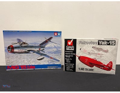 LOT OF TWO YAKOVLEV YAK - 15 & MIG 15 BIS

Conditi...