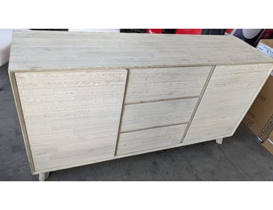 Timber Buffet Table, 2 x Swing Doors, 3 x Pullout ...