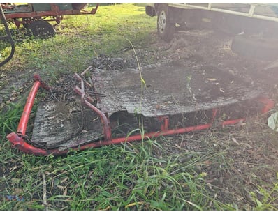 Sled, Metal Frame

Note: Timber is deteriorated an...