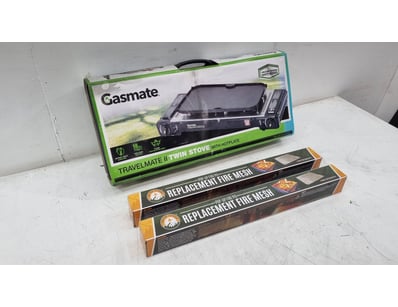 Gasmate Travelmate II Twin Stove with Hotplate - a...