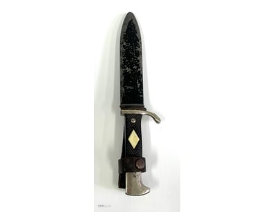 GERMAN MARKED MILITARY DAGGER WITH SCABBARD AND FR...