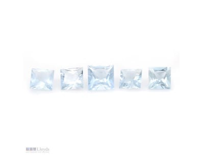 4.91CT TSW X 5, NATURAL BERYL AQUAMARINES     

Pr...