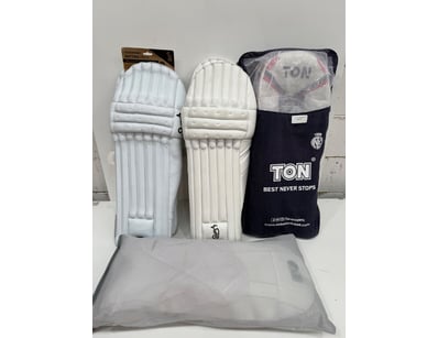 Comprehensive cricket batting pads collection feat...