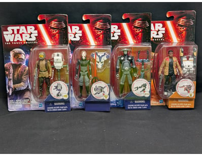 STAR WARS ACTION FIGURE COLLECTION - FOUR HASBRO F...